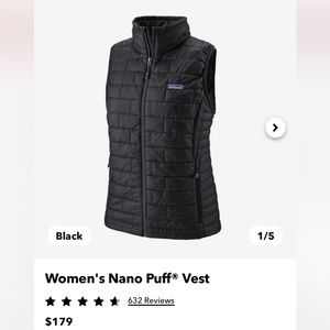 Patagonia Nano Puff Vest Women’s Small
